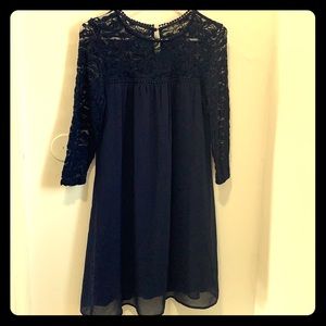 💕2/$20💕Sweet Navy Lace Lily Rose Dress